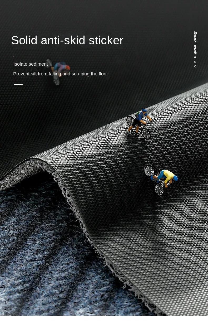 Textured PVC Doormat with Geometric Grip