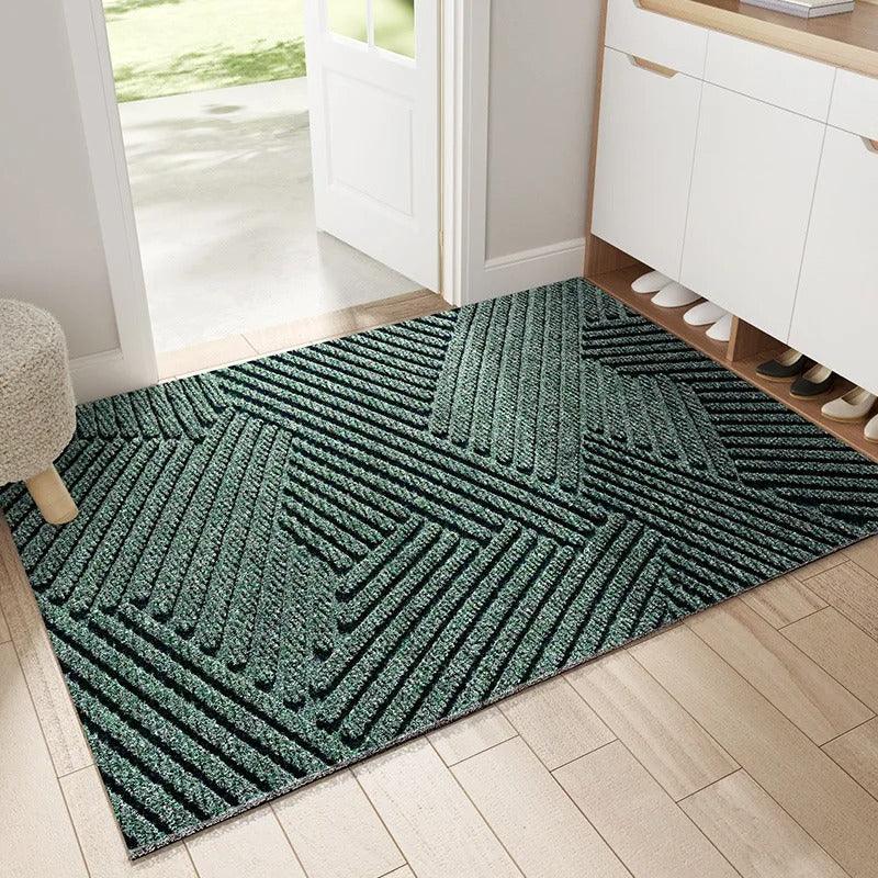 Textured PVC Doormat with Geometric Grip