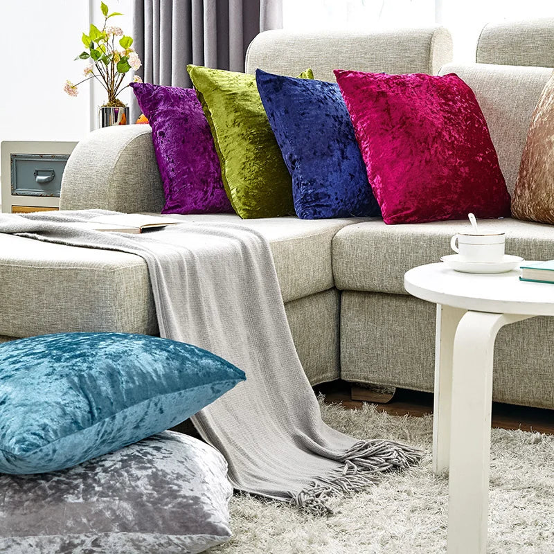 Velvet Decorative Pillow with Soft Shine