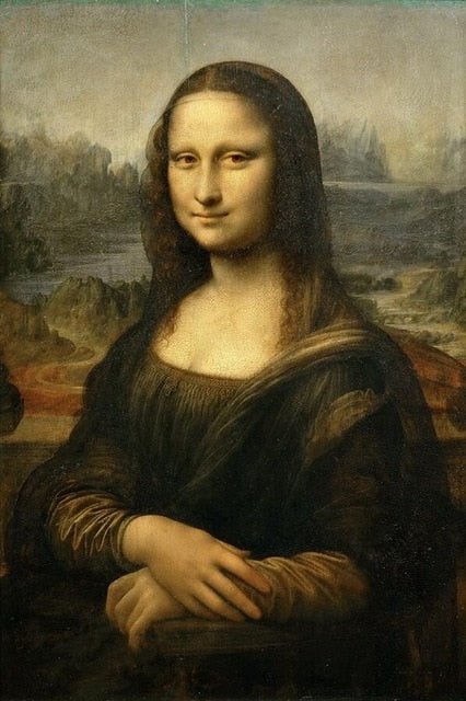 Vintage Mona Lisa Canvas Poster Unframed
