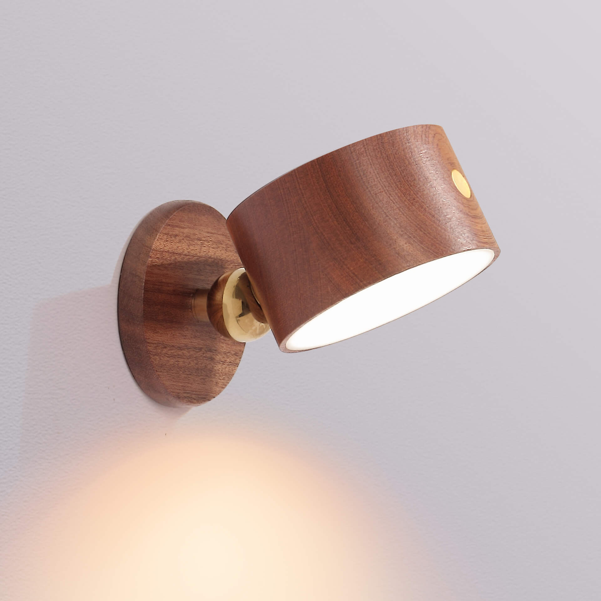 Wood Wall Sconce with LED Light Minimalist