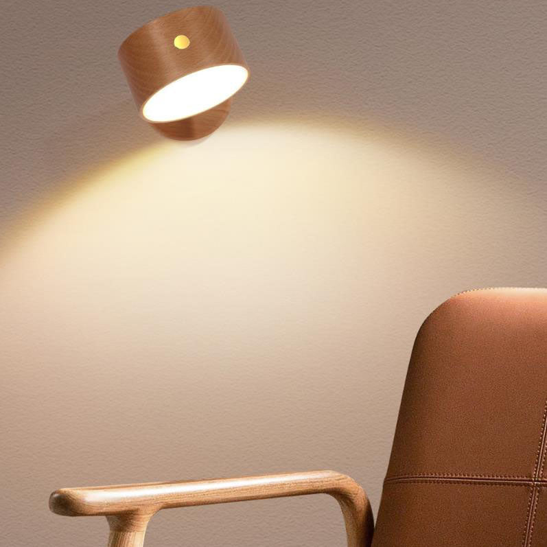 Wood Wall Sconce with LED Light Minimalist