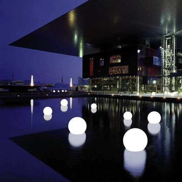 Modern PE Globe Garden Light with Remote LED