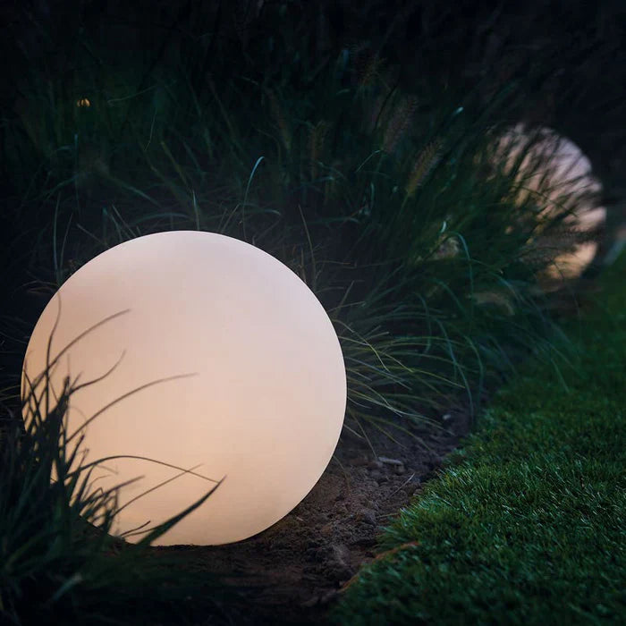 Modern PE Globe Garden Light with Remote LED