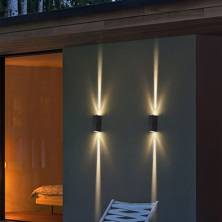 Aluminium LED Rectangular Wall Sconce Light