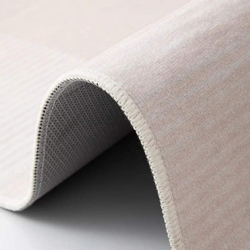 Abstract Plush Rug with Irregular Shape