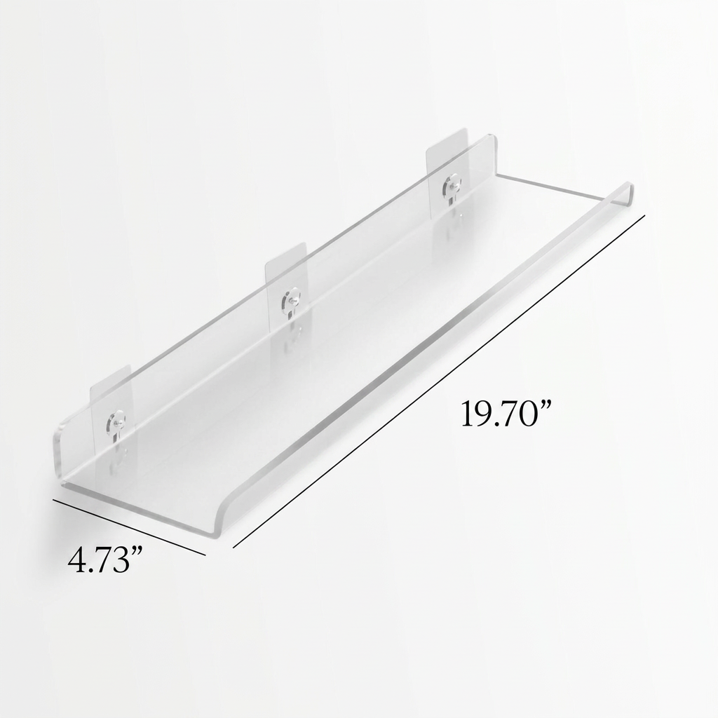 Acrylic Floating Wall Shelves with Display