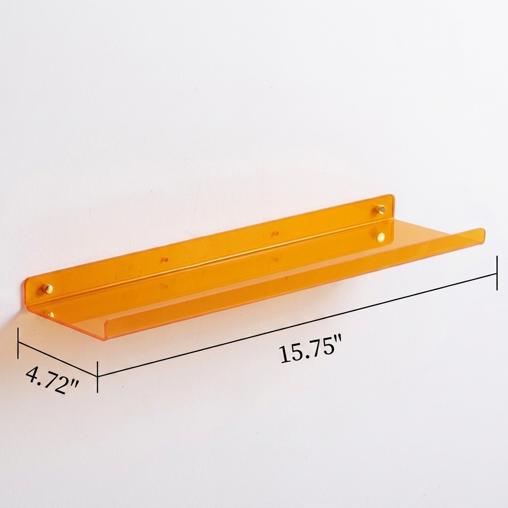 Acrylic Floating Wall Shelves with Display