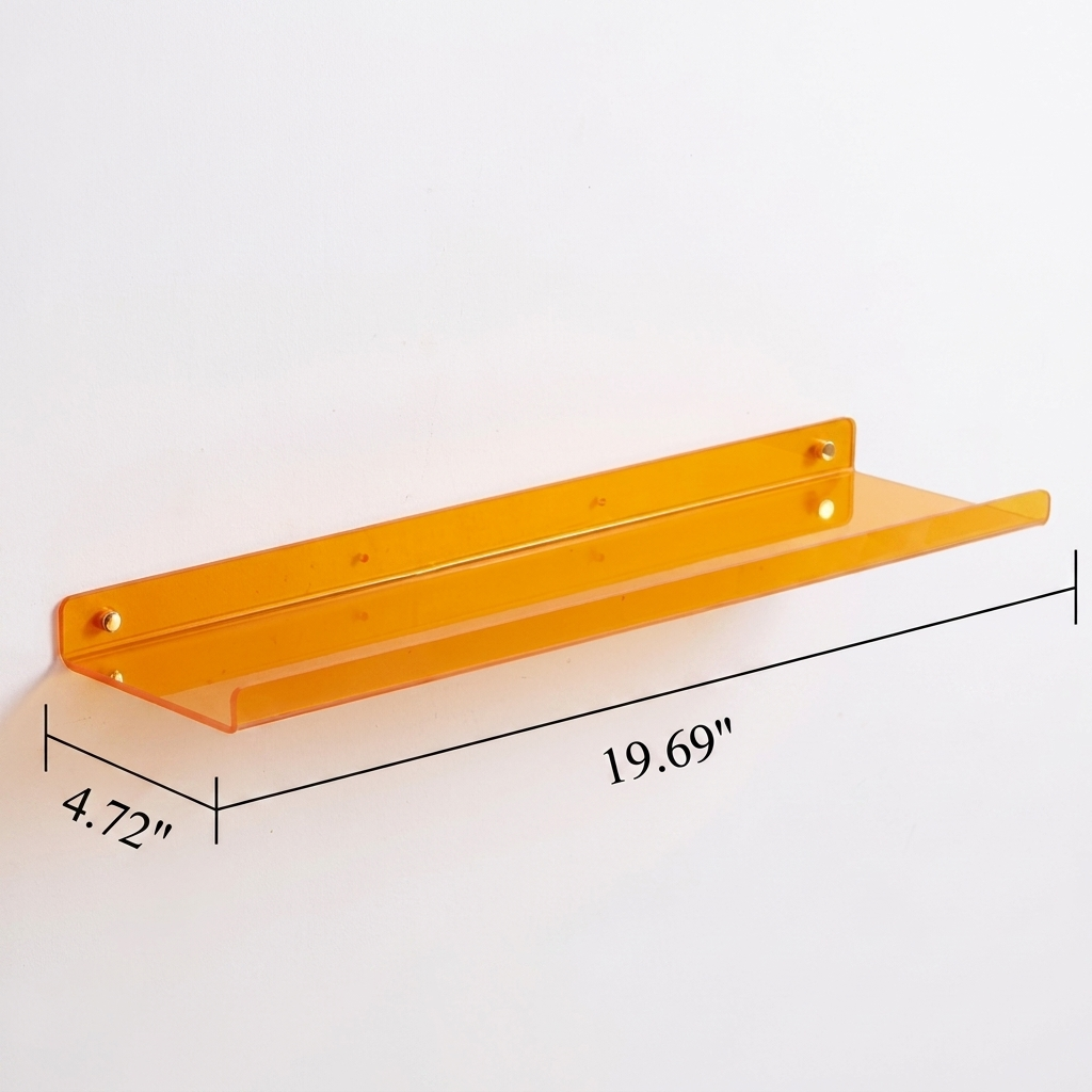 Acrylic Floating Wall Shelves with Display