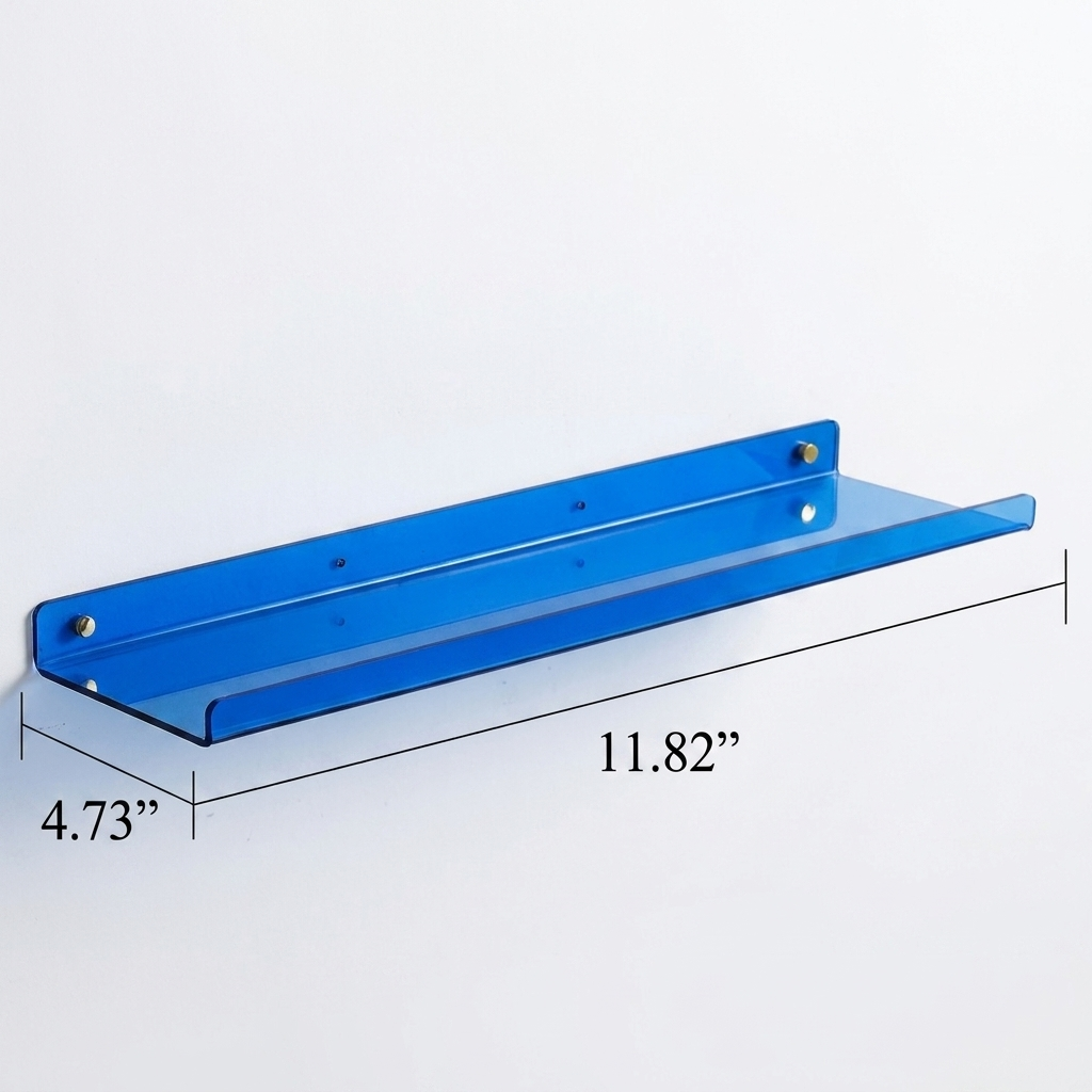 Acrylic Floating Wall Shelves with Display