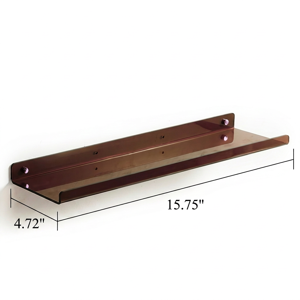 Acrylic Floating Wall Shelves with Display