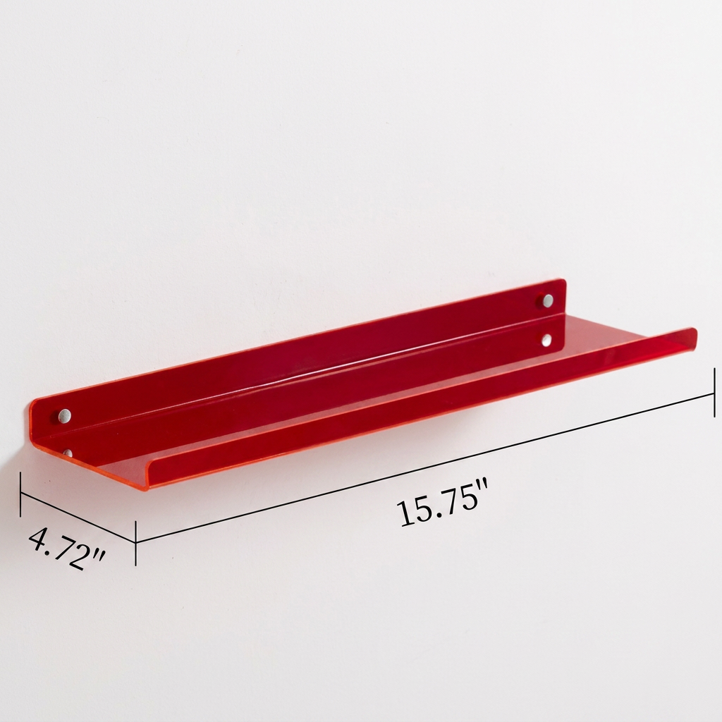Acrylic Floating Wall Shelves with Display