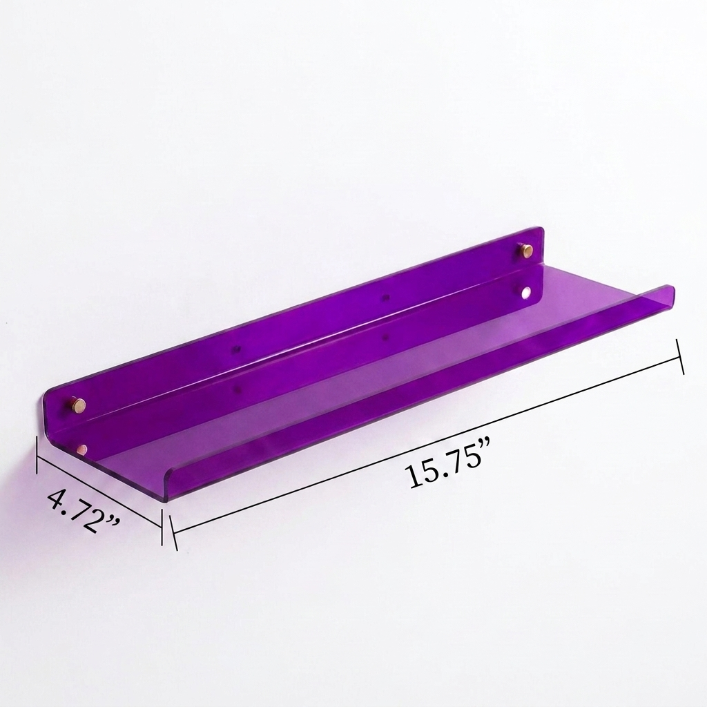 Acrylic Floating Wall Shelves with Display