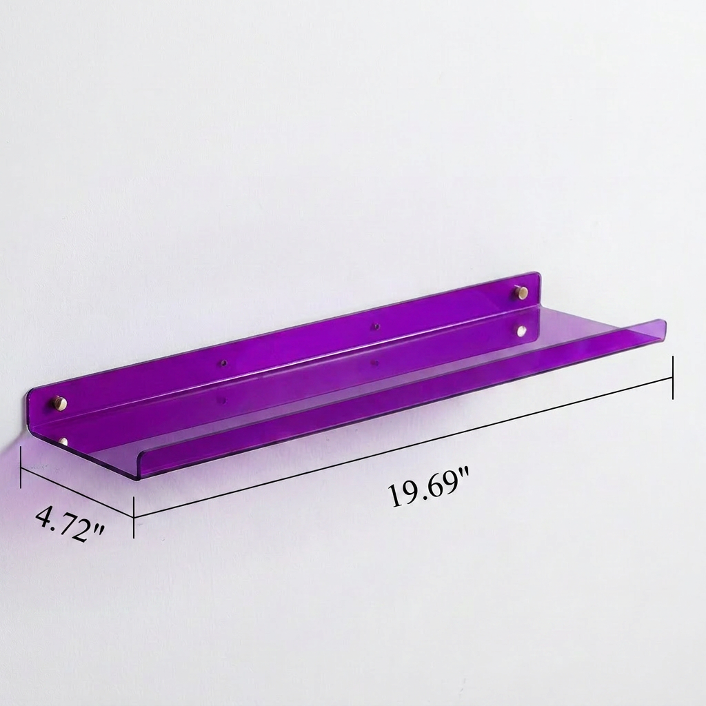 Acrylic Floating Wall Shelves with Display