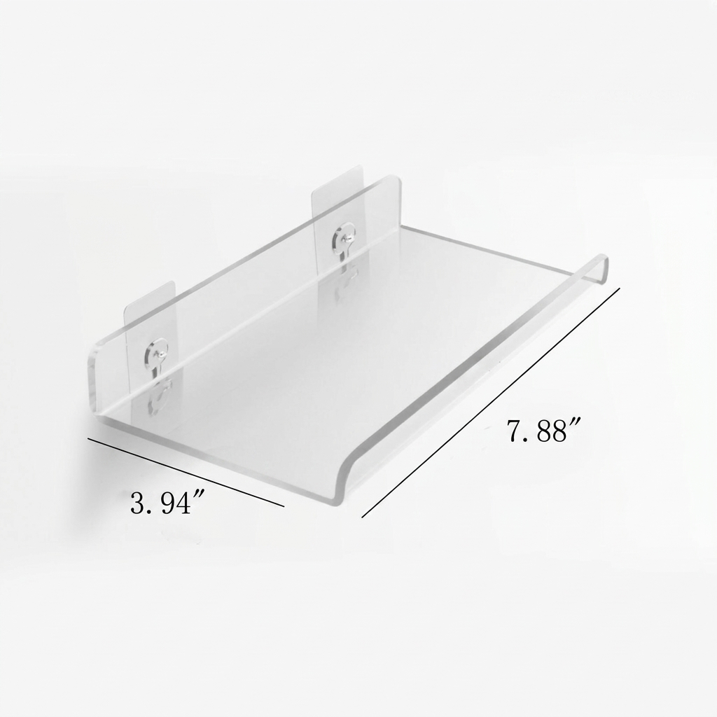 Acrylic Floating Wall Shelves with Display