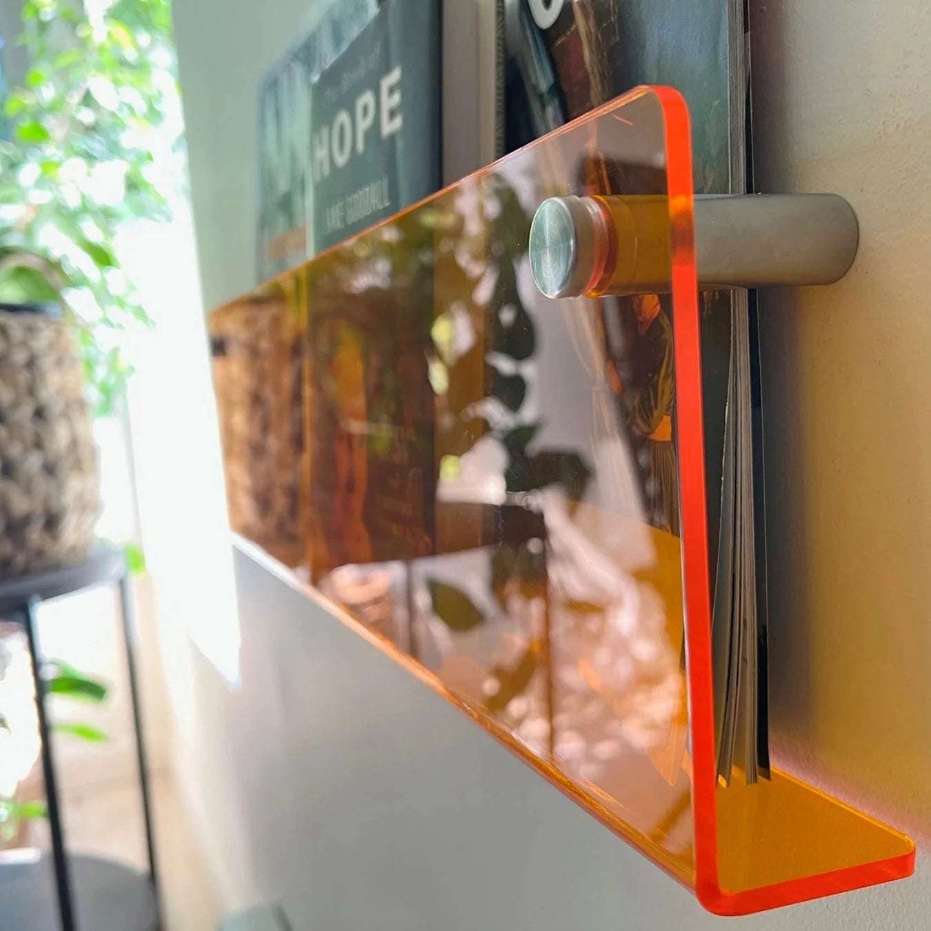 Acrylic Wall Magazine Rack Floating Shelf