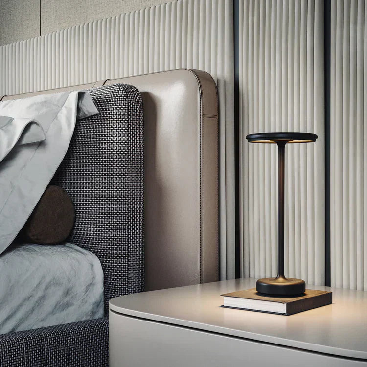 Aluminium Table Lamp with Rechargeable LED Light