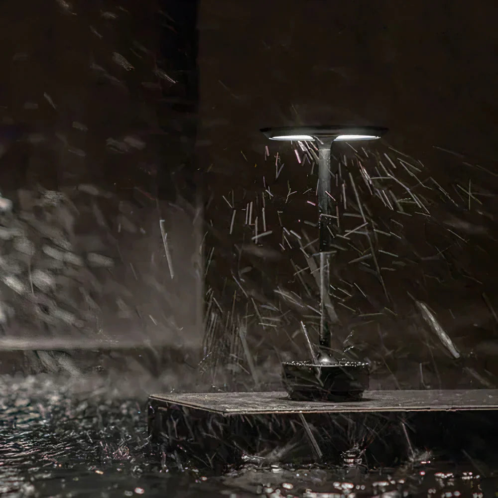 Aluminium Table Lamp with Rechargeable LED Light