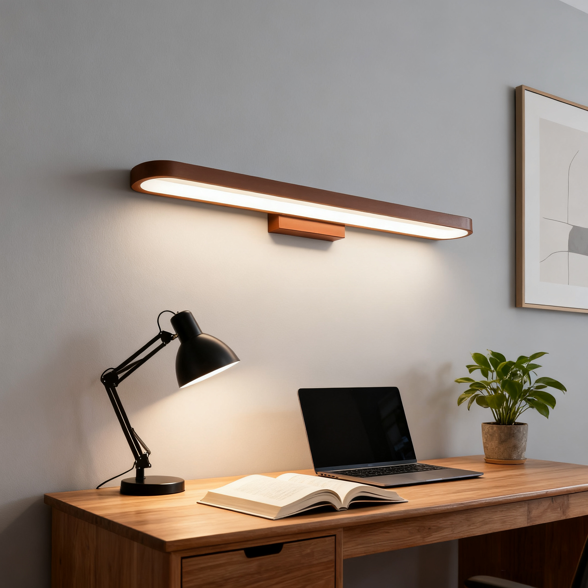Aluminum LED Mirror Wall Light with Linear Bar