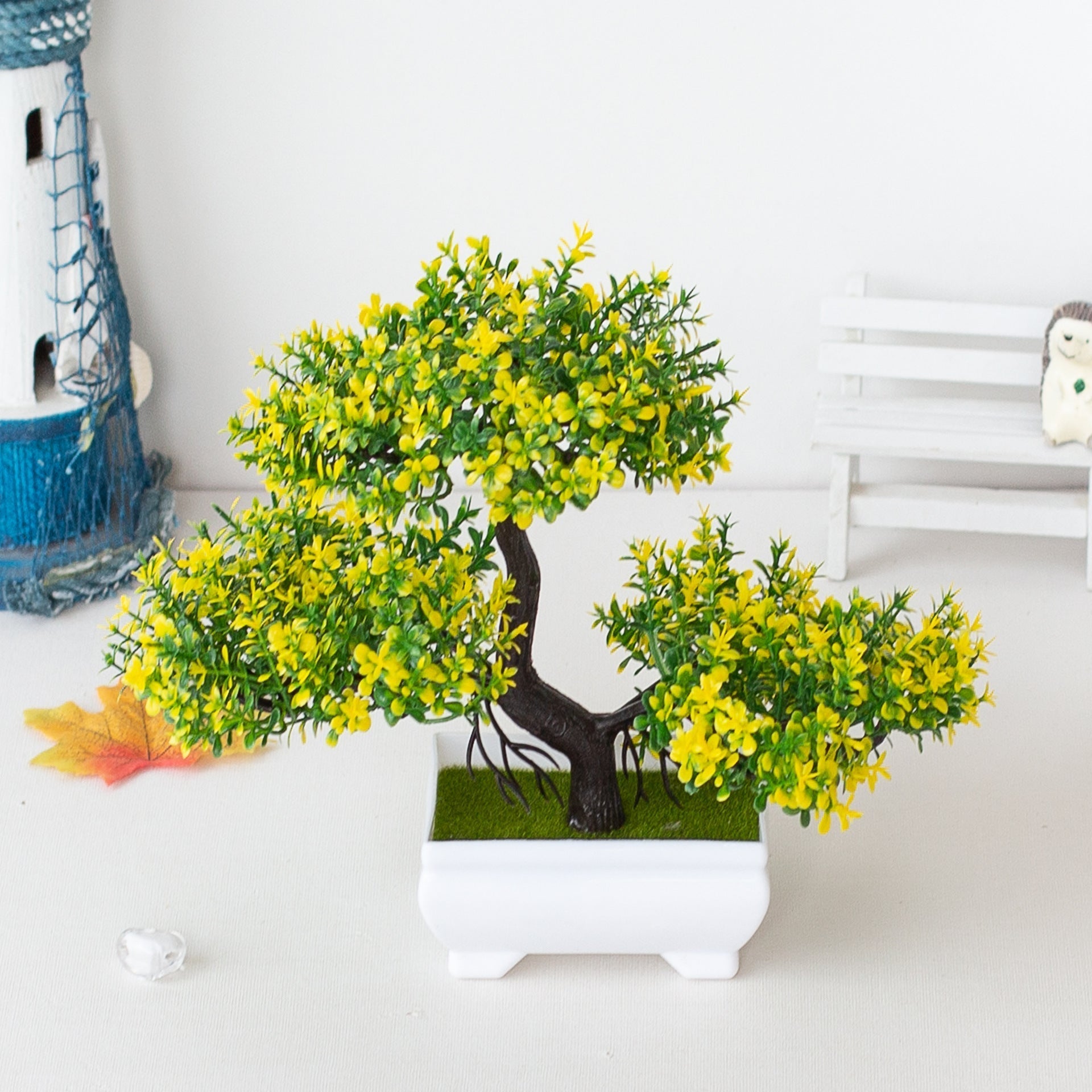 Artificial Bonsai Plant with Decorative Pot