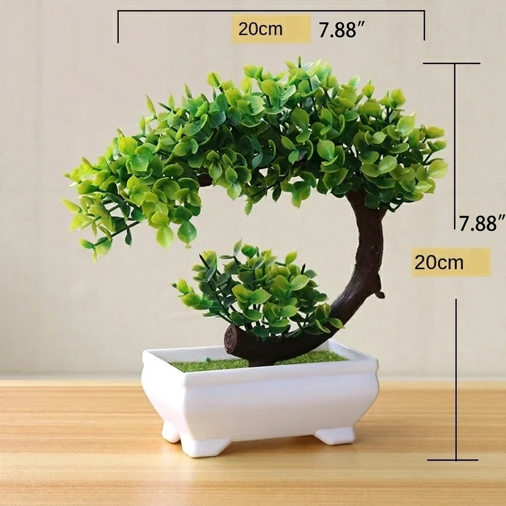 Artificial Bonsai Tree with Decorative Pot