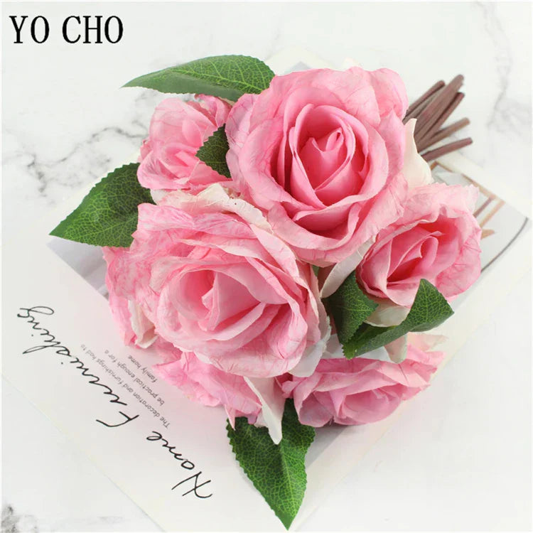 Artificial Peony Bouquet with Lifelike Blooms