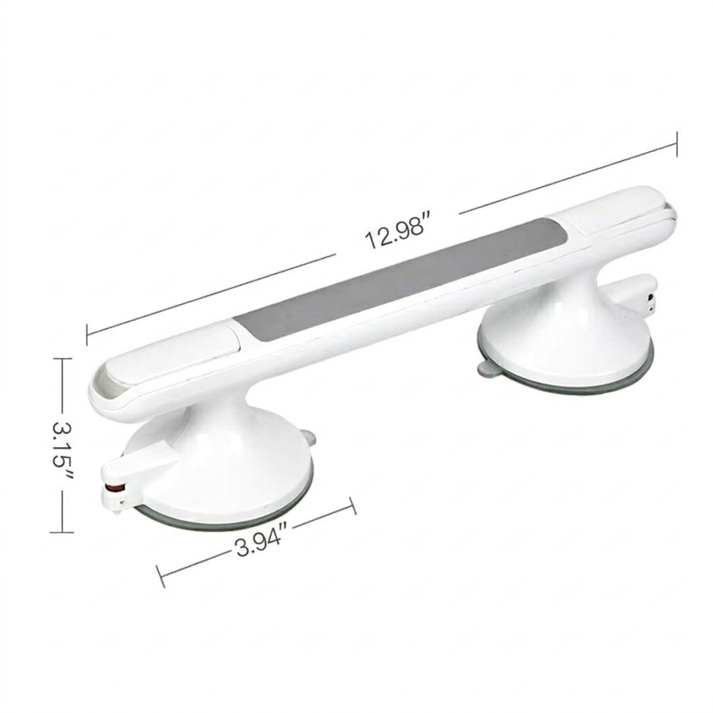 Bathroom Grab Bar with Safety Lock Grip