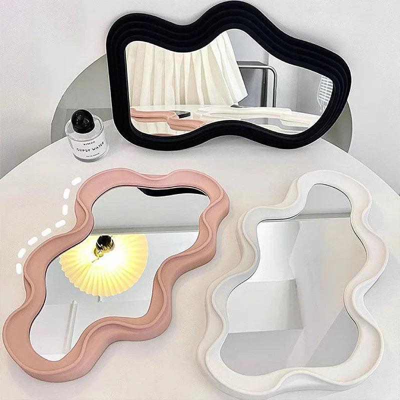 Cloud Wall Mirror with Decorative Frame