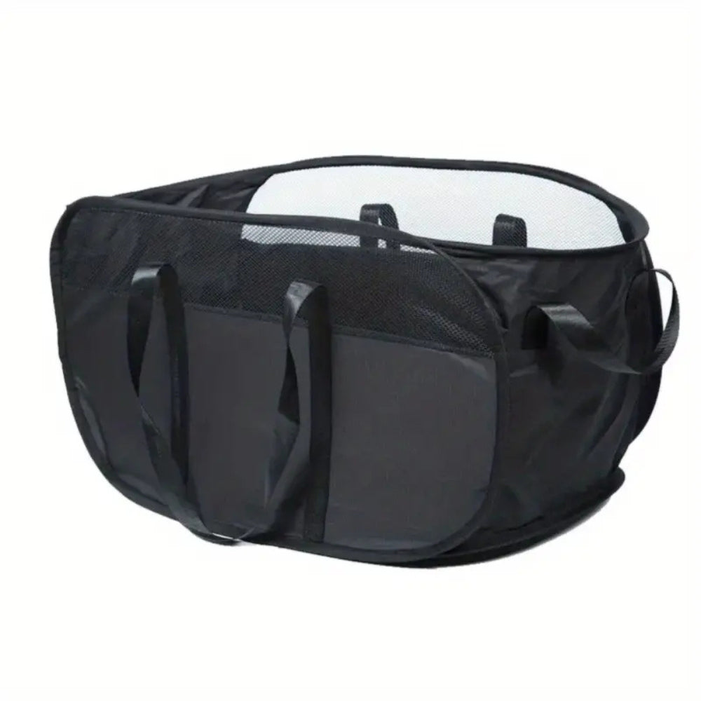 Collapsible Mesh Laundry Basket with Handles