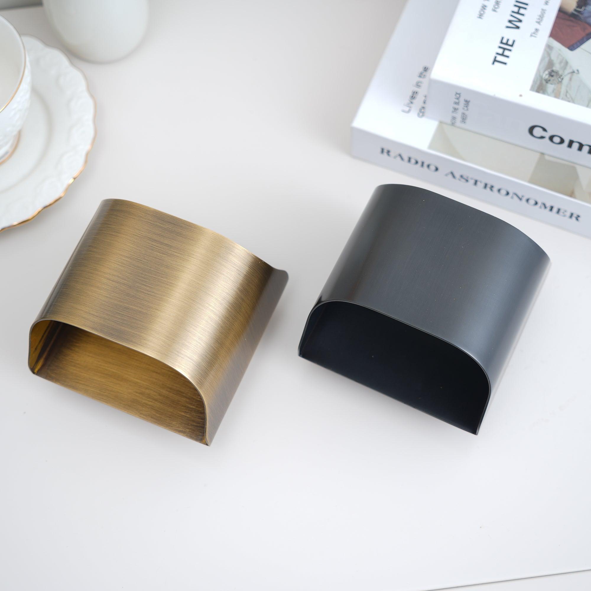 Copper Wall Sconce with Curved LED Light Panel