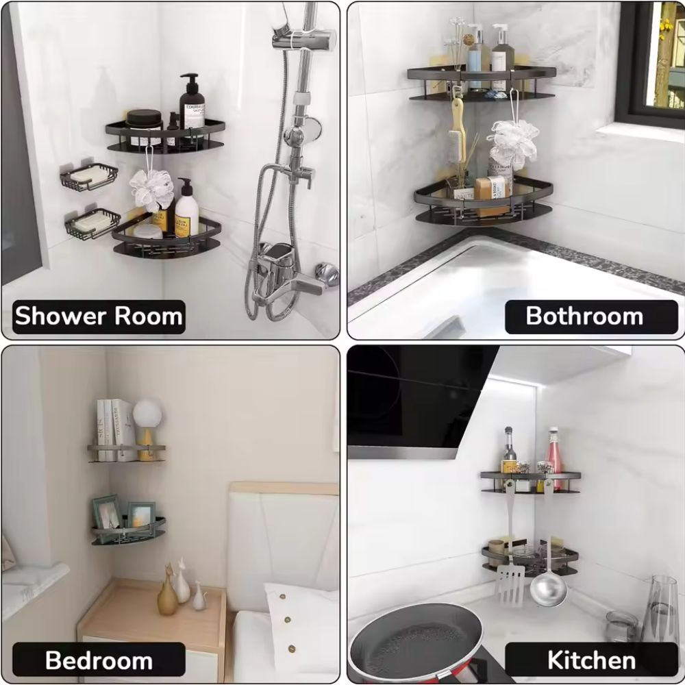 Corner Shower Caddy with Wall Mount