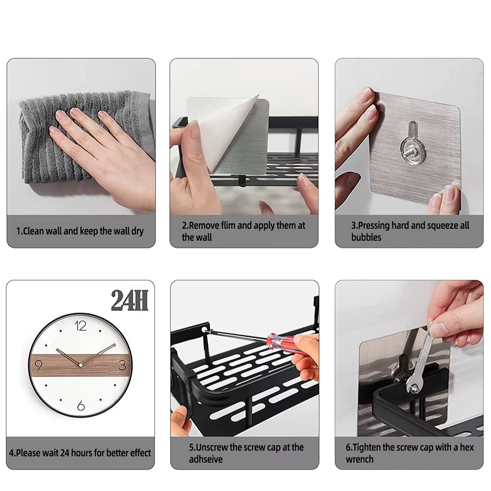 Corner Shower Caddy with Wall Mount