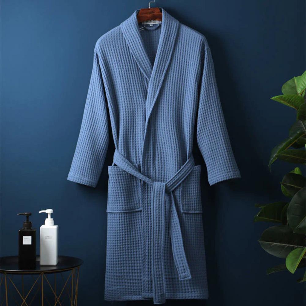 Cotton Spa Bathrobe with Relaxed Fit Belt