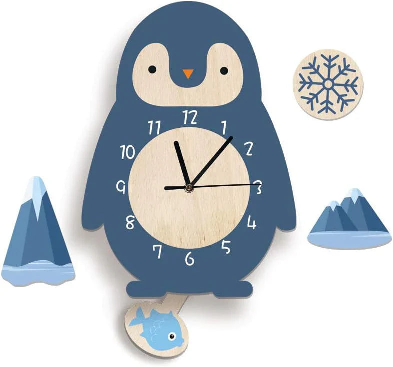 Cute Animal Wall Clock with Cartoon Design