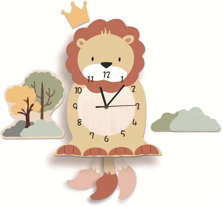 Cute Animal Wall Clock with Cartoon Design