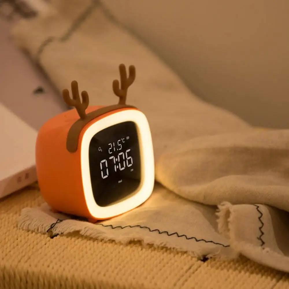 Digital Alarm Clock Night Lamp with LED Display