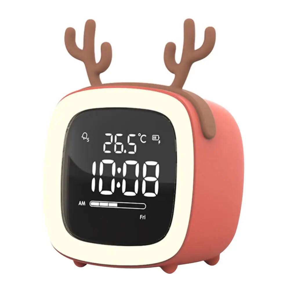 Digital Alarm Clock Night Lamp with LED Display
