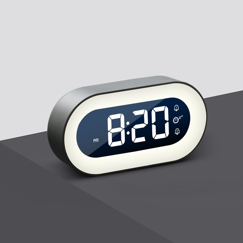 Digital Night Lamp with LED Display and Alarm Clock