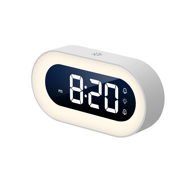 Digital Night Lamp with LED Display and Alarm Clock