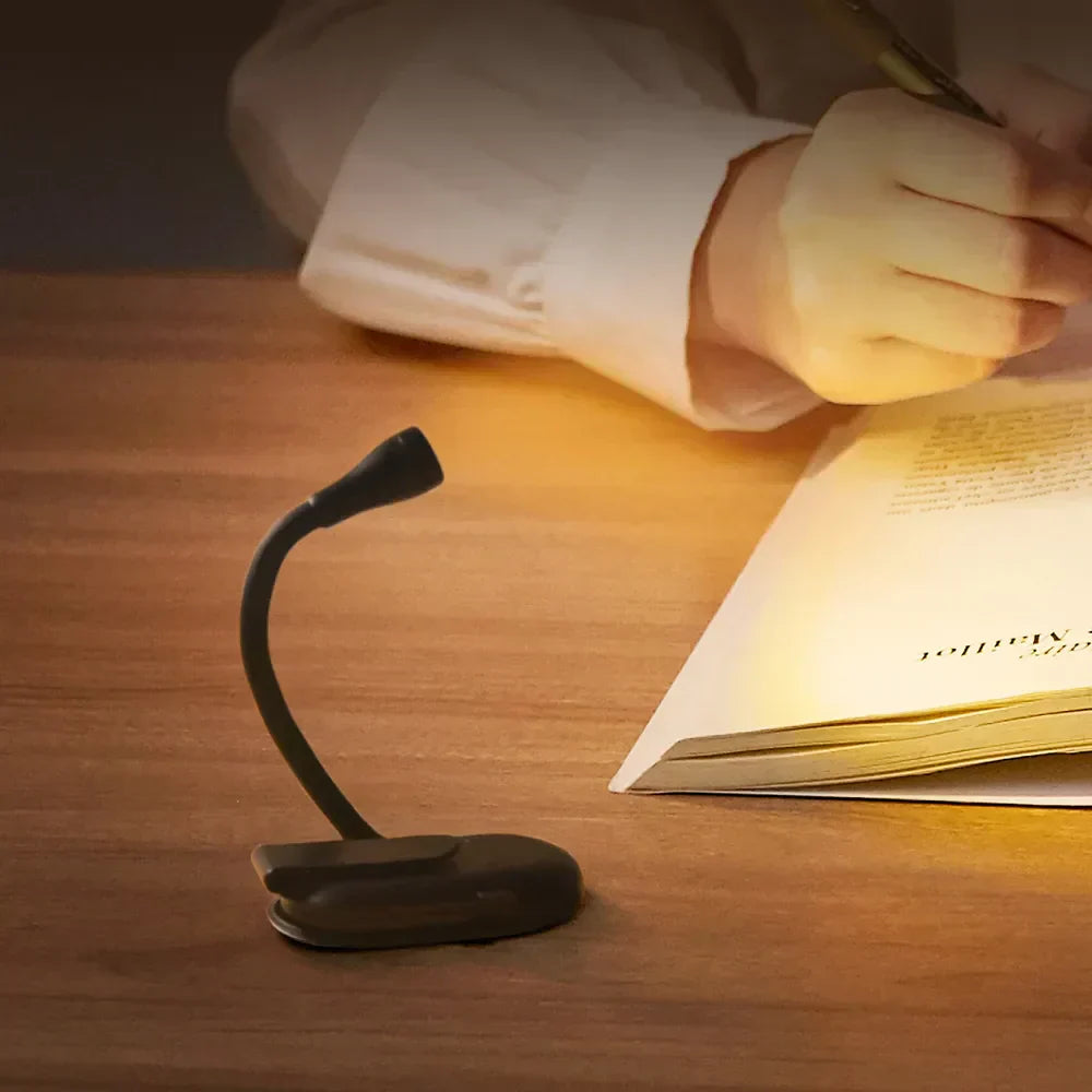 Flexible Clip On Night Lamp with USB LED Light