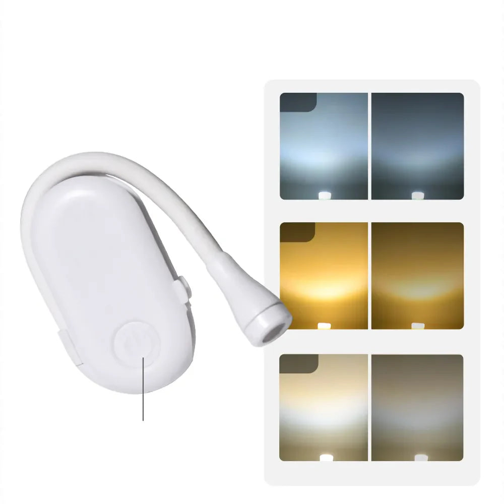 Flexible Clip On Night Lamp with USB LED Light