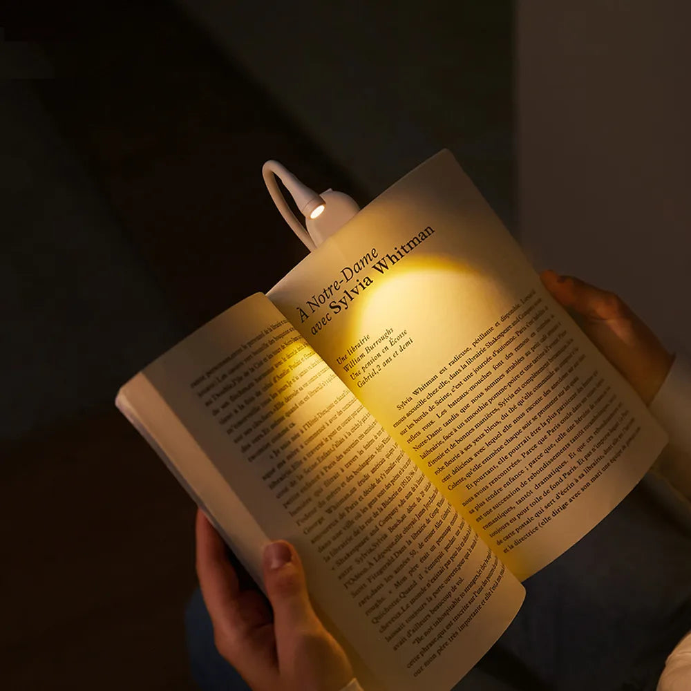 Flexible Clip On Night Lamp with USB LED Light