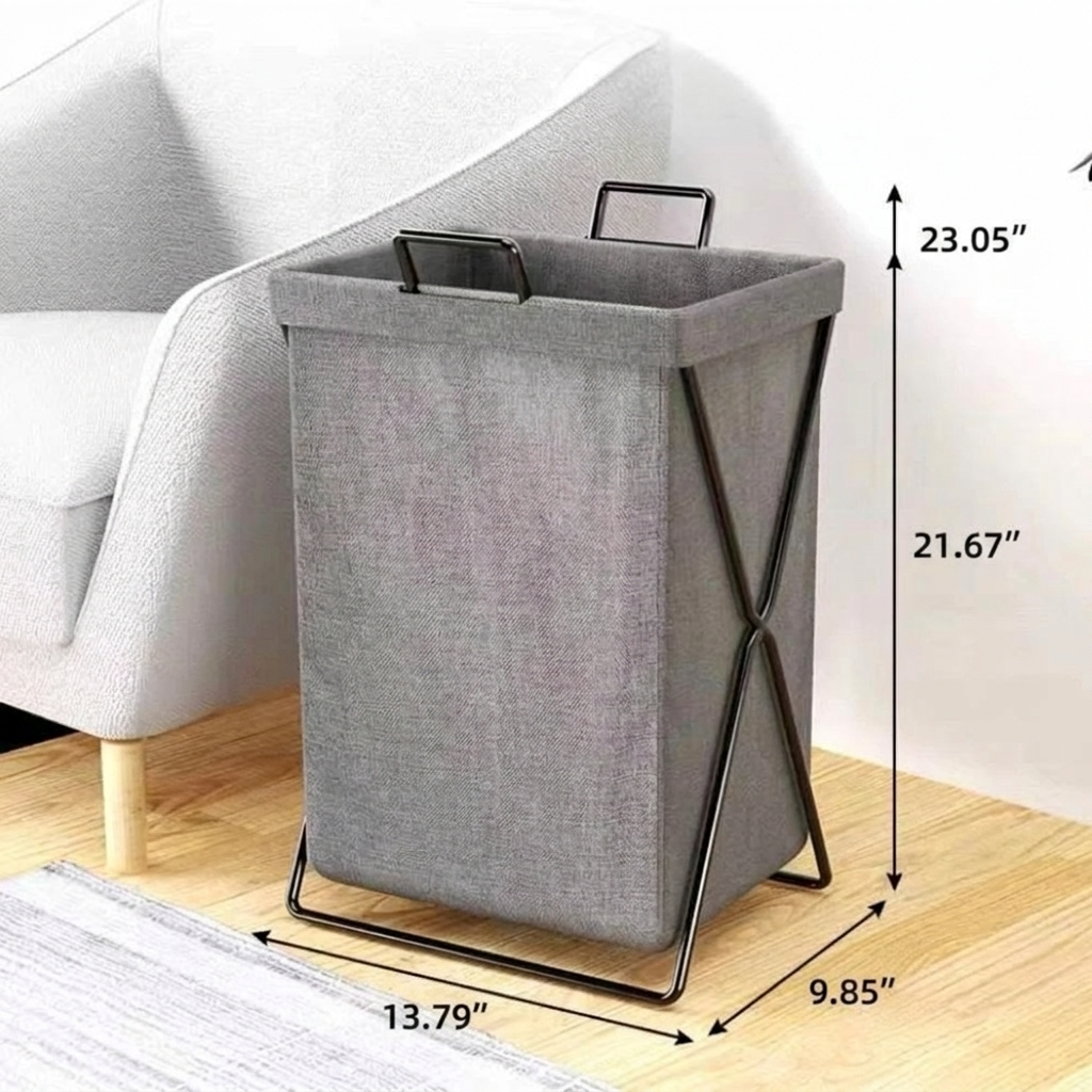Foldable Fabric Laundry Basket Organizer