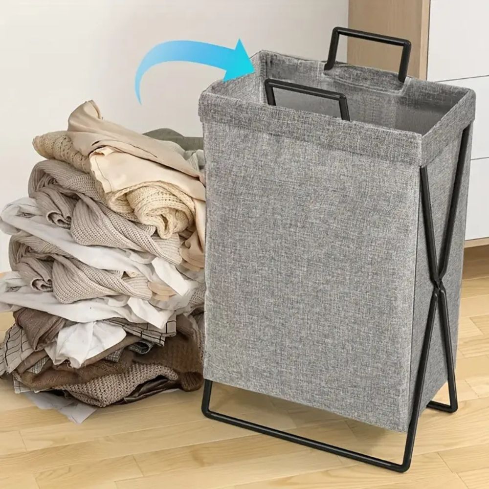 Foldable Fabric Laundry Basket Organizer