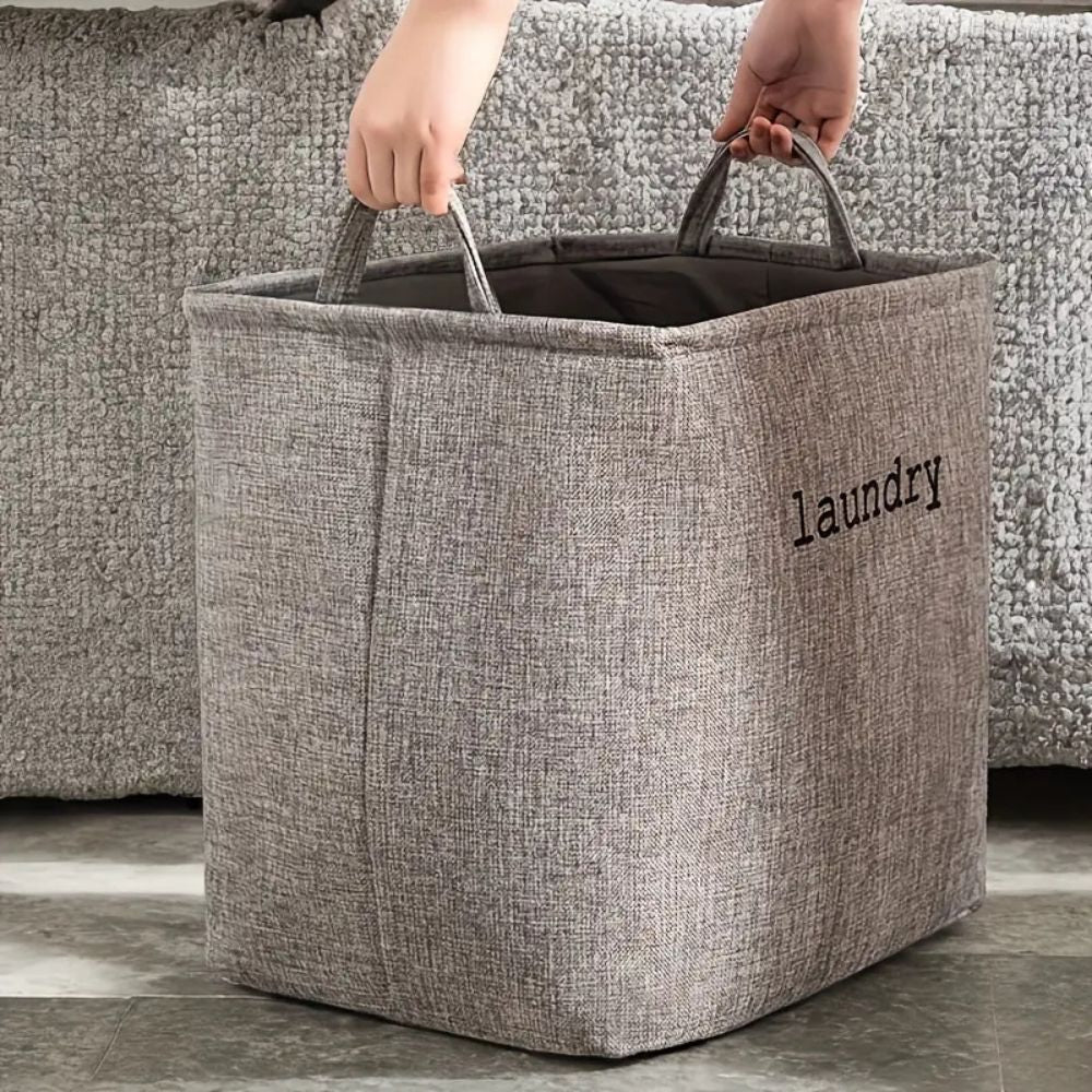 Foldable Fabric Laundry Basket with Handles
