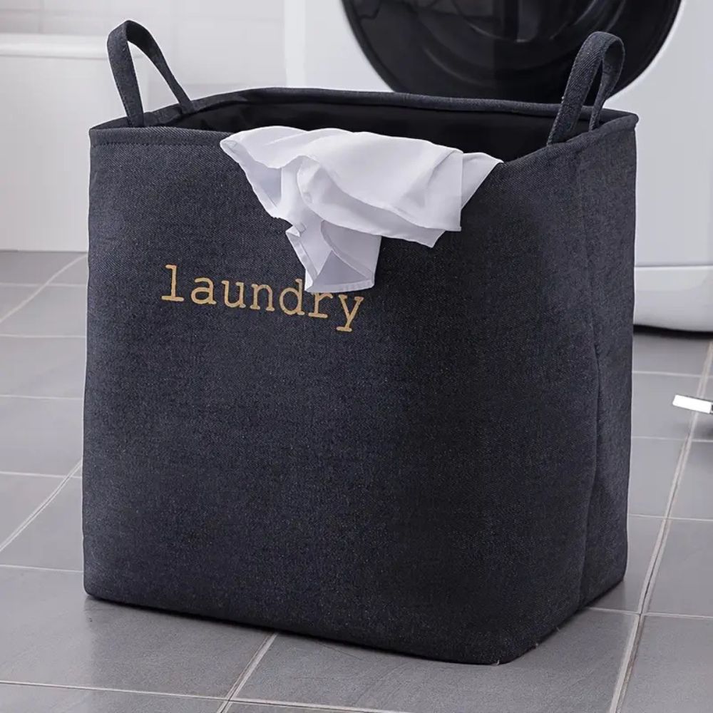 Foldable Fabric Laundry Basket with Handles