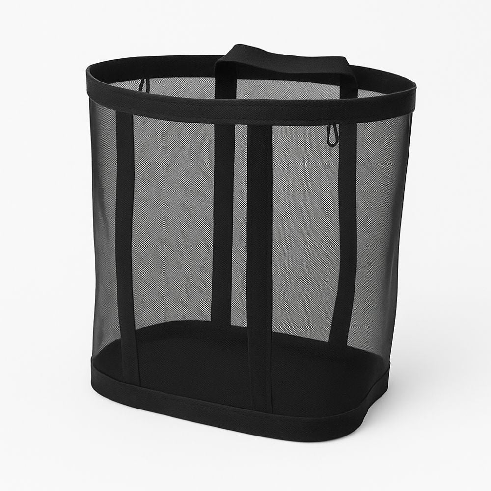 Foldable Mesh Laundry Basket with Handles
