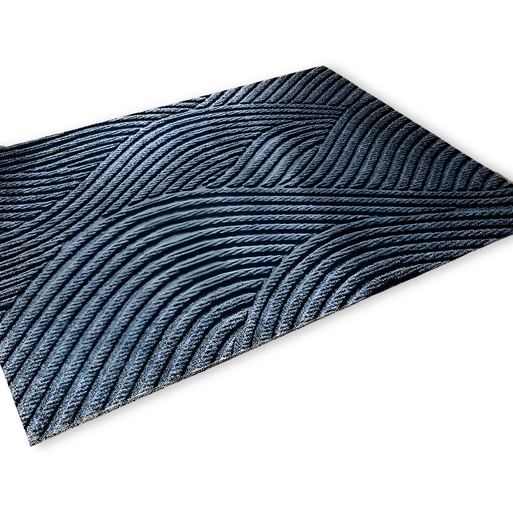 Geometric Stripe Doormat with Antislip