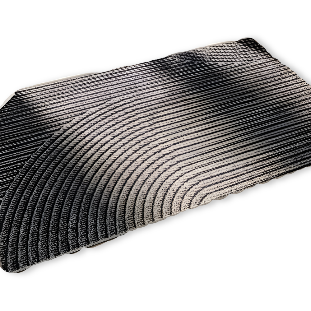 Geometric Stripe Doormat with Antislip