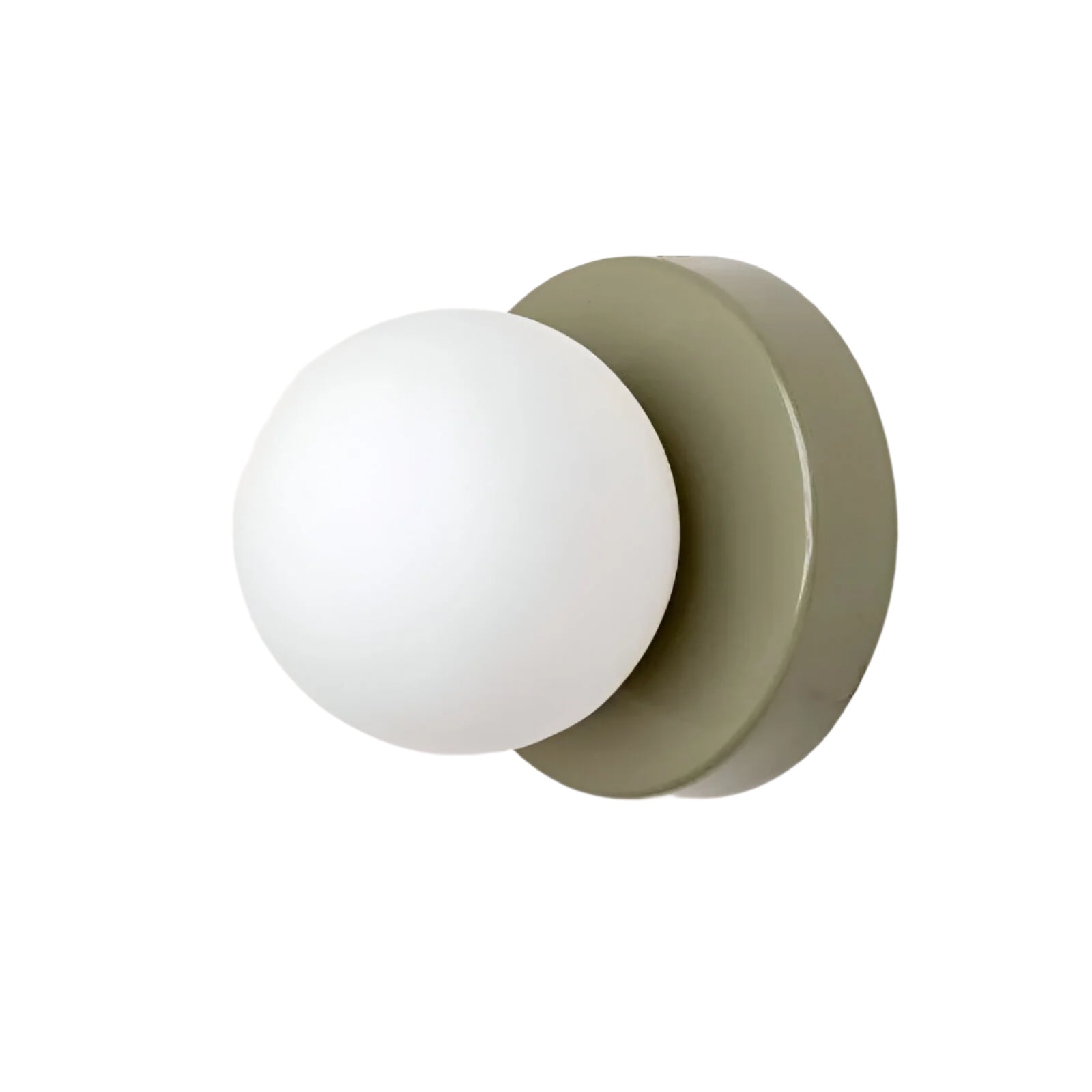 Glass Globe Wall Sconce with Metal Base LED